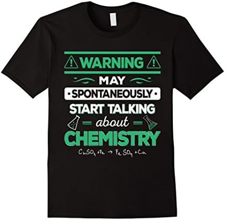 Mens Chemistry Funny T-Shirt Chemist Scientist Humor Science Medium Black