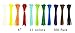 Summer-Home Self Locking Nylon Cable Zip Ties in 11 Colors(White,Yellow,Orange,Red,Sky Blue,Fluorescent Green,Green,Blue,Purple,Coffee,Black)- 6