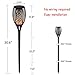 Solar Lights Outdoor - Flickering Flames Torch Lights Solar Light - Waterproof Dancing Flame Lighting 96 LED Dusk to Dawn Decoration for Landscape Garden Pathway Yard Lawn (2 Pack)
