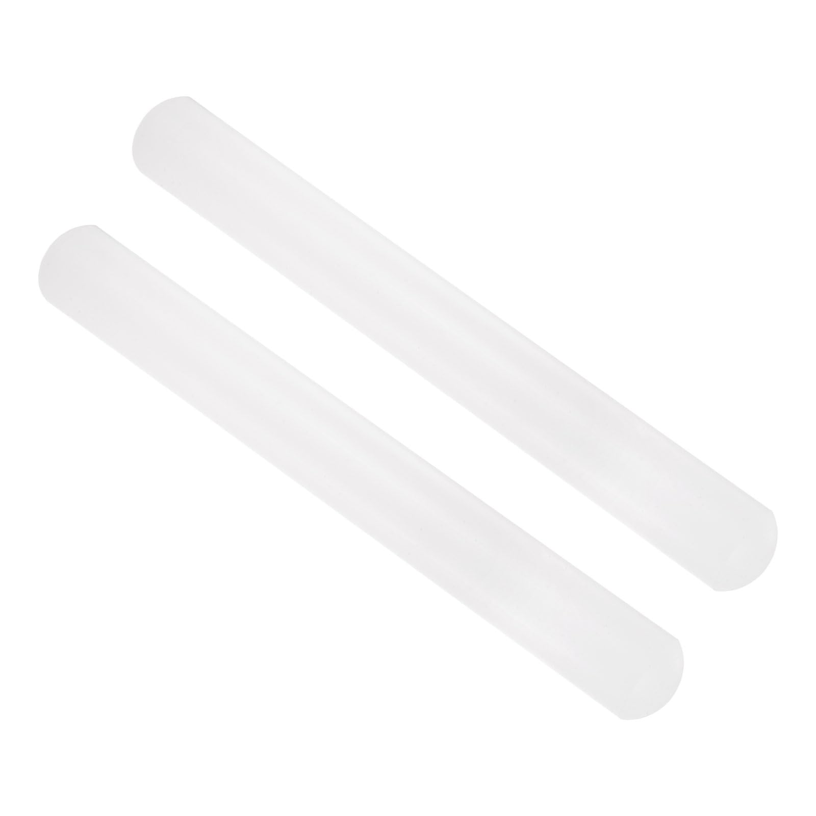 CoCud Fondant Rolling Pin, 12" Length, PP Plastic Non-Stick No Handle Fondant Roller Dough Roller - (Applications: for Baking DIY), 2-Pieces