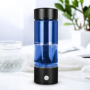 Kacsoo Waterstof, waterionisator, waterstofwatergenerator, USB-oplaadbaar, draagbaar, waterstofrijke drinkfles, anti…