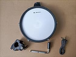 Lemon 10 Inch Black Sparkle Mesh Tom Snare Drum for