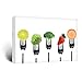 wall26 Canvas Print Wall Art Variety of Lime, Sprouts, Broccoli, Strawberry & Carrot Fruit Food Photography Realism Chic Scenic Colorful Multicolor Ultra for Living Room, Bedroom, Office - 16