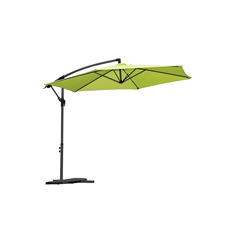 Angel Living 3M Jardin Cantilever Sombrilla Patio Exterior Paraguas
