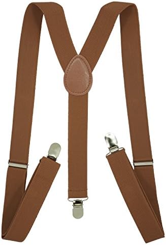 SEEMAVIMen's Suspenders - 1" Width Adjustable Straps - Stylish Y Back Style by SEEMAVI