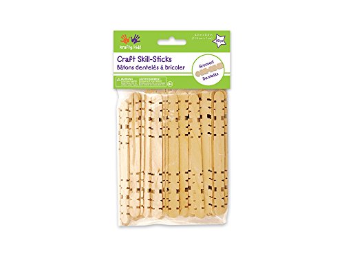 Multicraft Imports Craft Skill Sticks-Natural 4.5" 80 Pcs