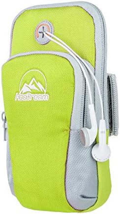 Water Resistent Cell Phone Armband, Running Arm Bag Double Pockets Sports Armband for iphone 7, 7 Plus,iphone6,6plus,5,5s,5c,Samsung Galaxy S8,S8 Plus,S7,S7 Edge,S6,S5,S4,S3,Nexus 5 Smartphone(green)