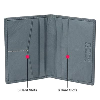 Portlee Genuine Leather Bifold RFID Protected Credit Debit Card Holder Wallet for Men Women,
