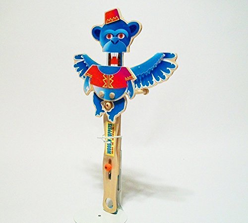 Wizard Of Oz wooden toy puppet- Flying Monkey - Thumbnail 2