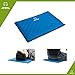 ATEPA Self-inflating Stadium Seat Cushion, Outdoor Portable Inflatable Seat Pad with Carrying Bag, for Hard Bench, Sports, Camping, Air Plane Ride, Traveling,2.75 oz, Blue