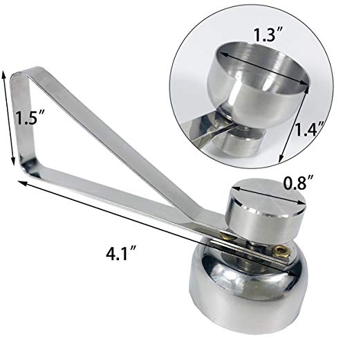 Egg Cracker Topper Set for Soft Hard Boiled Eggs Shell Removal Includes 1 Egg Cutter, 1 Egg Slicer and 4 Egg Cups