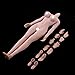 Flameer 1:6th Super-Flexible Female Stainless Steel Body with Hands Feet for Phicen Figure Doll Toy Wheat Skin