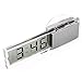 Hosaire Car Clock Digital Transparent LCD Display Smart Applied Electronic Clock with Sucker