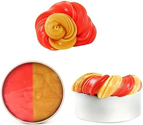 Lyxuan Heat-Sensitive Color Changing Lab Putty Slime Mud Thinking Putty Kit Soft Slime Magic Mud Toy Relieves Stress And Anxiety Toy for Children and Adults (Red to Yellow)