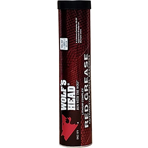 Wolf's Head Red Grease NLGI 2 (8368830191) 14 Oz Tube, Pack of 10