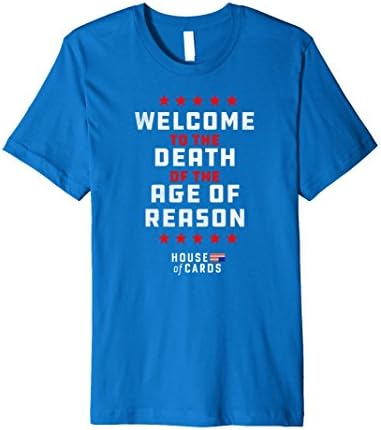 Mens House of Cards Age of Reason T-Shirt Medium Royal Blue