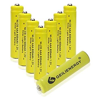 Amazon Com Geilienergy Nicd Aaa 1 2v 600mah Triple A Rechargeable