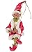 RAZ Imports Pink & Green Santa's Elf 16 Inch Polyester Poseable Christmas Figurine
