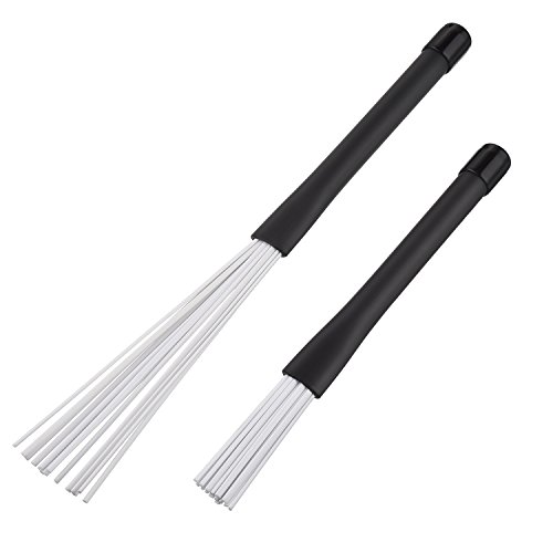 image for Pangda 1 Pair Drum Brushes Retractable Nylon Drum Brushes Cajon Brush 