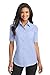 Port Authority Ladies Short Sleeve SuperPro Oxford Shirt. L659 Oxford Blue M