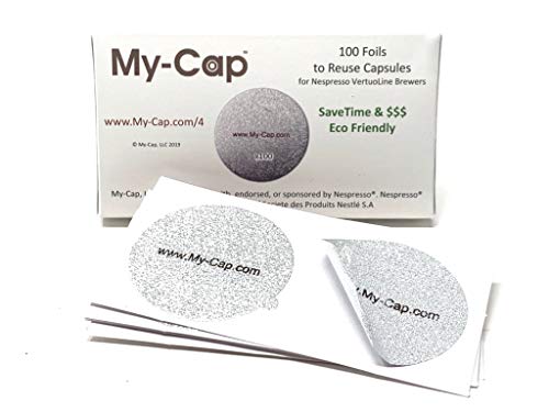 My-Cap Foils to Reuse Capsules for Nespresso VertuoLine Brewers