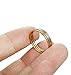 LOYALLOOK 1mm Stainless Steel Women's Plain Band Stacking Midi Rings Comfort Fit Wedding Band Ring Flat 10#