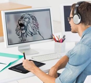 Monoprice 10-inch x 6.25-inch Graphic Drawing Tablet w/ 8 Hot Keys