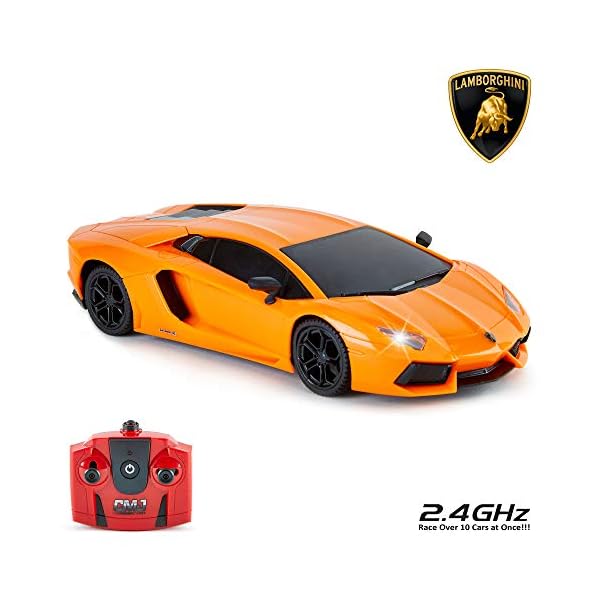 CMJ-RC-Cars-Lamborghini-Aventador-Official-Licensed-Remote-Control-Car-for-Kids-with-Working-Lights-24Ghz-Orange-Amazon-Basics-AA-15-Volt-Performance-Alkaline-Batteries-Pack-of-8 CMJ RC Cars Lamborghini Aventador LP700-4 Officially Licensed Remote Control RC Car 1:24 Scale Working Lights 2.4Ghz…