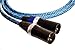 Better Cables BT2XLRP-1-MF Blue Truth II XLR Cable 1 m/3.28', Stereo Pair 2 Cables High-End, High-Performance, Silver/Copper Hybrid, Low-Capacitance, Audiophile XLR Balanced Audio Cables, Blue