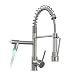 Aimadi Commercial Pull Down Kitchen Faucet Sprayer with LED Light,Brushed Nickel