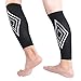 Unisex Calf Compression Sleeve for Shin Splint, Strong Calf Pain Relief 20-25mmHg, Breathable Leg Compression Socks for Sports Flight Air travel Running Cycling Medical Athletes Runners Men Women Pair