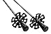 Taalo Trekking Poles / Walking Sticks - Aircraft Grade Aluminum With Anti-shock & Quick Lock Technology - Includes Natural Cork Grips and Air Ventilated Extra Padded Straps (1 Pair) (Black / Silver)