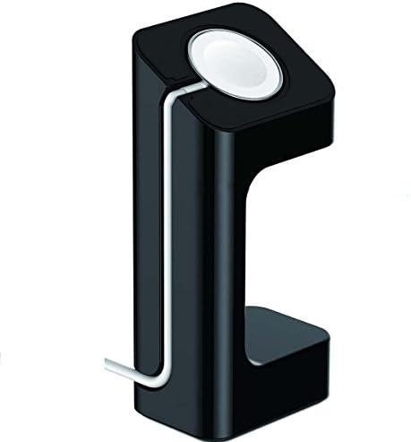 iClever 2 Pack 4 Inch Apple Watch Stand, IWatch Desktop Charging Dock Holder for 38mm/ 42mm Apple Watches (Black)