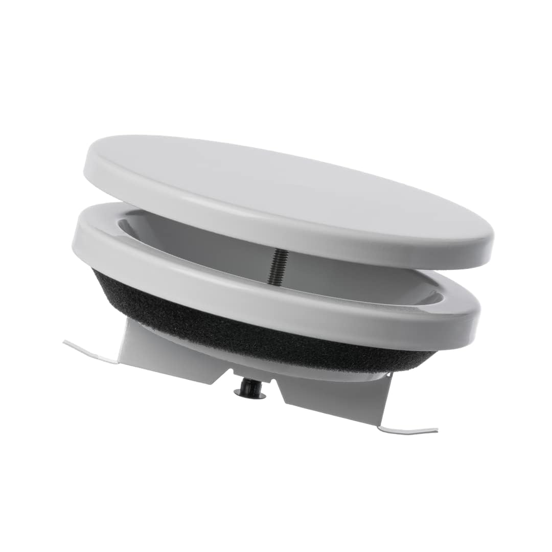 Ø 125mm / 5'' Adjustable Diffuser - Air Supply Valve - Ventilation Ducting Cover - Metal - White