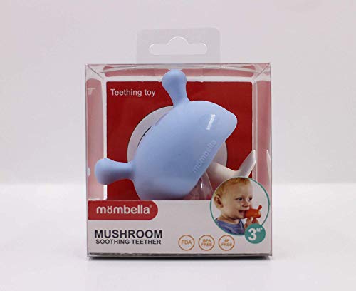 Mombella Mimi The Mushroom Super Soft Silicone Baby Soothing teether Toy, Pacifier &Breast Shape for Sucking Stage, Prevent Finger Chewing & Falling Down, for 0m+, - Thumbnail 6