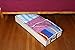 Ziz Home Zippered Under Bed Storage Bag (1, 2, 3 Pack) Soft | Underbed Clothes Storage, Linen Blanket Storage, Sweater Storage, Duvet Storage Bins Clear Window (1)