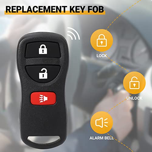 thumbnail image 2 of 2 Pack KBRASTU15 Keyless Entry Remote – Nissan Frontier Titan Xterra, Self Programmable 2 of 5