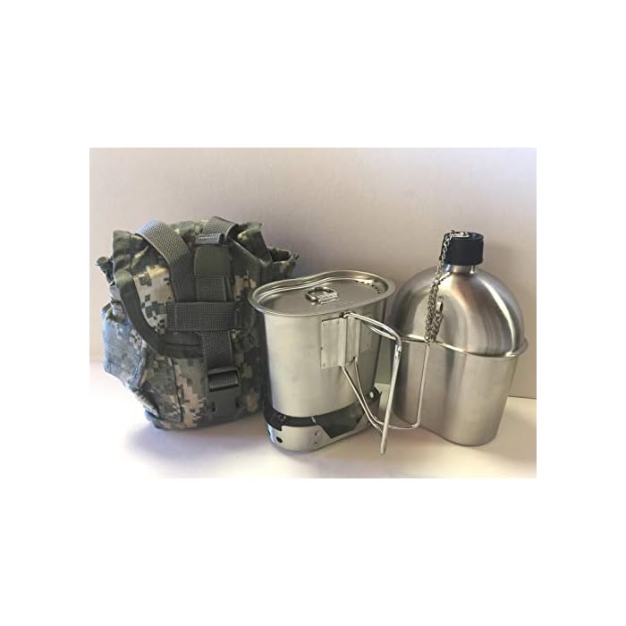 Buy G.I. Style 1 qt. Stainless Steel Canteen with Cup and Vented Lid
