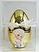 NEW Disney Frozen Inspired GOLD Surprise Eggs With Frozen Stickers, Jewelry, Lip Gloss, Candy, Stamper and More (8 total items) Large 5.5 (Exclusively made and sold by Abundant Gifts)