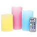 Glow Candles Flameless Color Changing Pillars (Set of 3) | As Seen On TV | Made from Real Wax