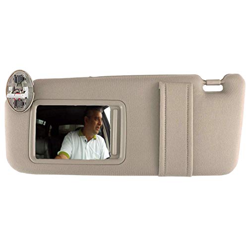 SAILEAD Sun Visor for 2007 2008 2009 2010 2011 Toyota Camry and Camry Hybrid with Sunroof and Light (Beige, Left Side) - Thumbnail 3