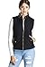 MAYSIX APPAREL Quilted Padding Vest With Suede Piping Details Sizes From S-3XL