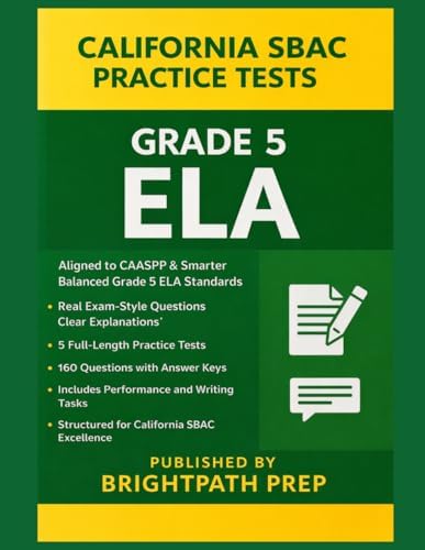Amazon.com: CALIFORNIA TEST PREP Writing Skills Workbook SBAC
