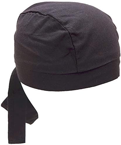 Du Rag Solid Black Bandana 並行輸入品 ドゥーラグ バンダナキャップ Cap 休み