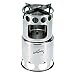 WodsWod Camping Stove Stainless Steel Wood Burning Camp Stove Compact Lightweight Backpacking Stove with Nylon Carry Bag for Outdoor Hiking Traveling Picnic BBQ