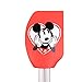 Disney Mickey Mouse Silicone Spatula - Cute Ear Design with Stripes and Clear Handle - 11 in