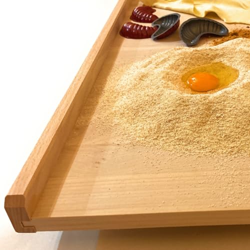 CULIMI Wooden Baking Board - Dough Board Pasta Board 70 x 50 cm Bread Boards Wooden Kitchen Utensils - Wooden Board for Rolling Out the Dough