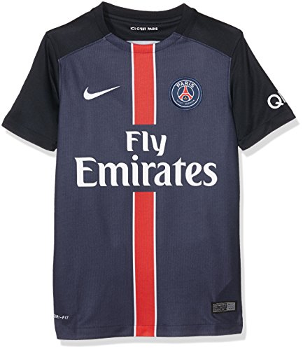 Nike boys paris saint-germain home stadium jersey [midn…