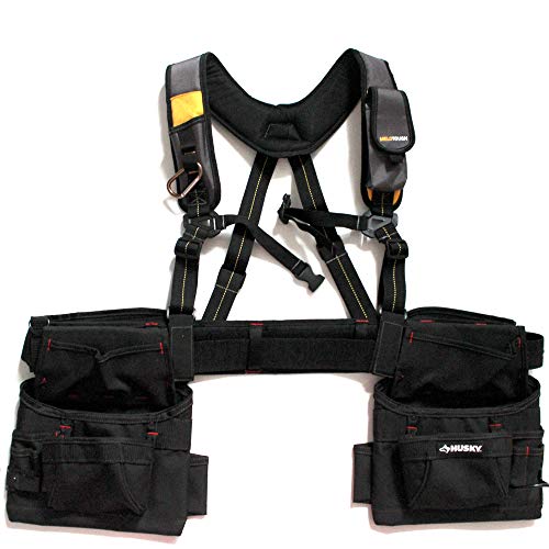 Tool Belt Suspenders/ Work Suspenders with Padded Foam Adjustable