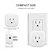 Wifi Outlet Plug, Tonbux Smart Home Outlet Plug Compatible with Alexa Mini 2 Pack, Outlet Switch Wireless with Remote Control, No Hub Required, Android/IOS